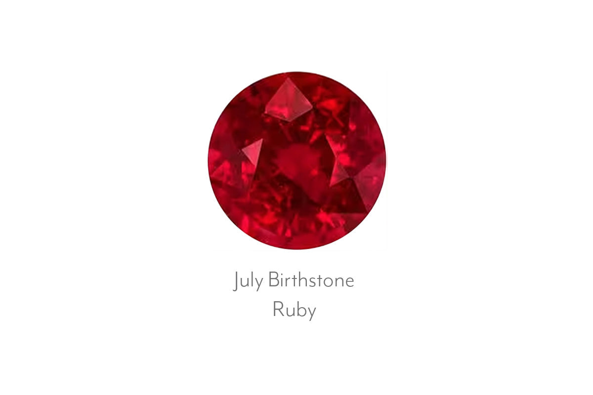 July birthstone is Ruby