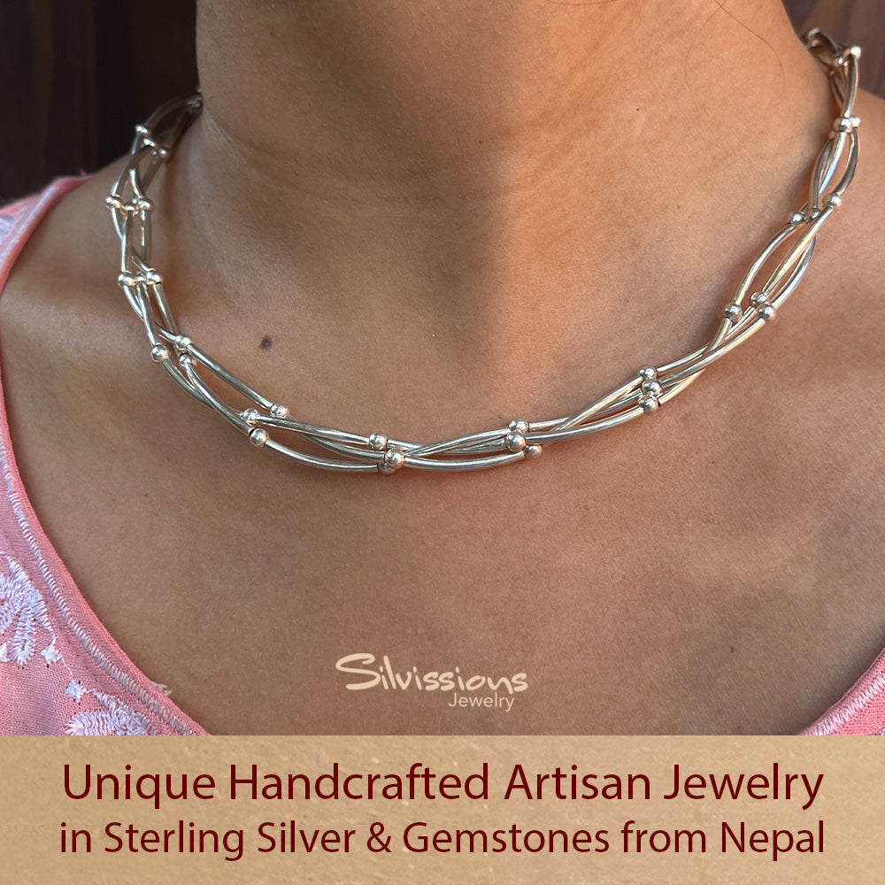Sterling Silver Necklaces handcrafted for Women