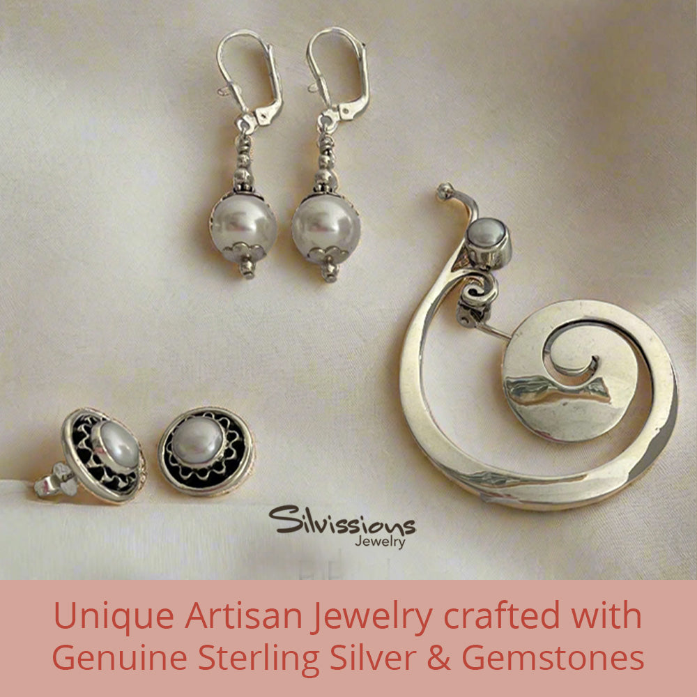 Pearl Jewelry handcrafted in Sterling Silver