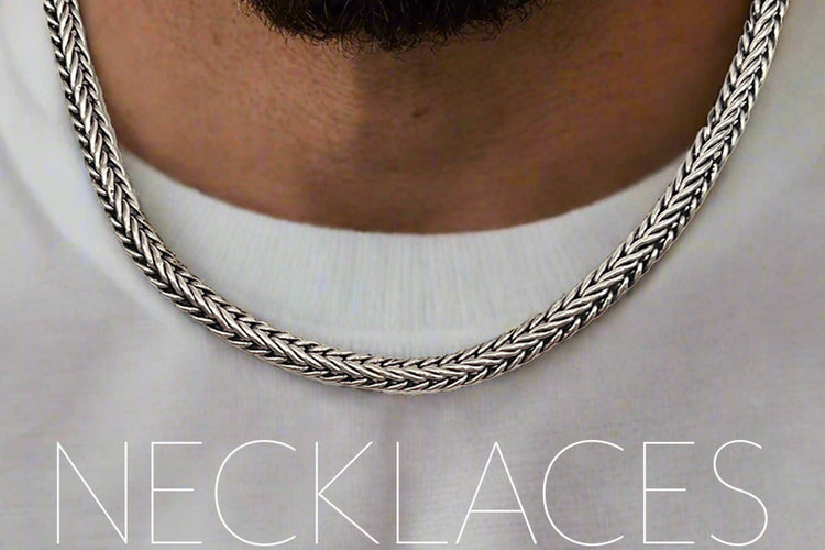 Handmade Sterling Silver Necklaces for Men