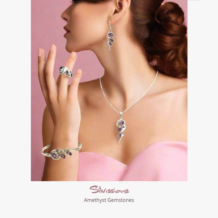 Handmade Sterling Silver and Gemstone Bridesmaid Jewelry Sets