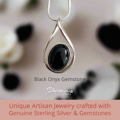 black-onyx-gemstone-necklace-pendant-silvissions-jewelry.com