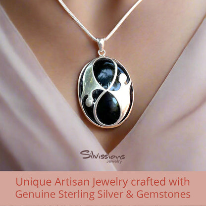 black-onyx-gemstone-pendant-necklace-for-women-sterlings-silver-silvissions-jewelry.com