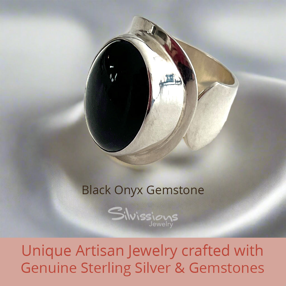 black-onyx-gemstone-ring-sterling-silver-silvissions-jewelry.com