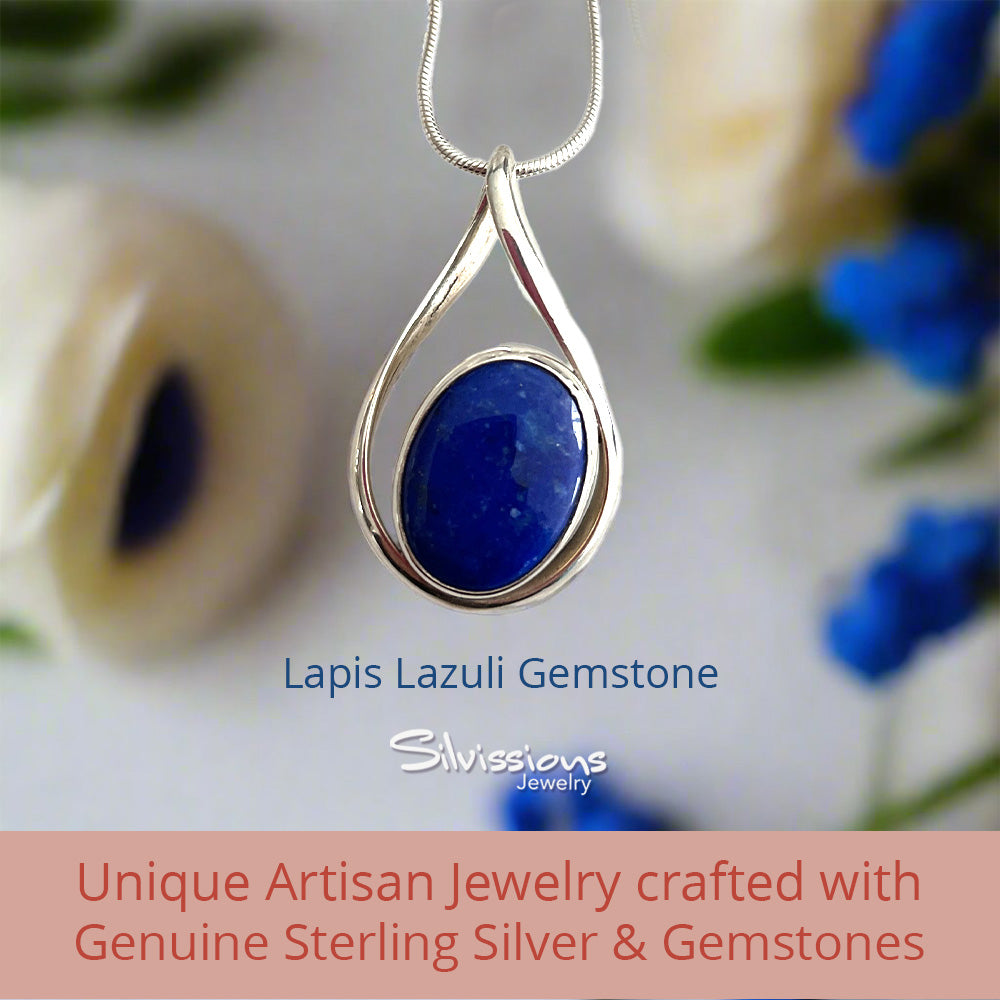 dark-blue-gemstone-necklace-pendant-lapis-lazuli-sterling-silver-silvissions-jewelry.com