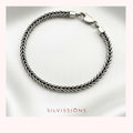 Foxtail chain bracelet in Sterling Silver