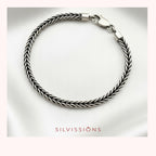Foxtail chain bracelet in Sterling Silver