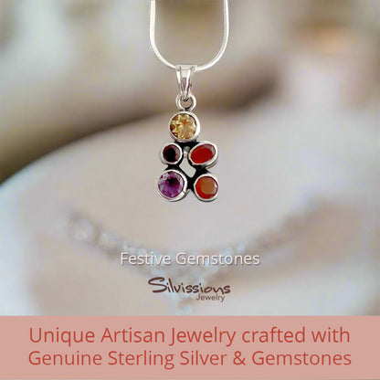 gemstone-pendant-necklace-for-women-sterling-silver-silvissions-jewelry.com