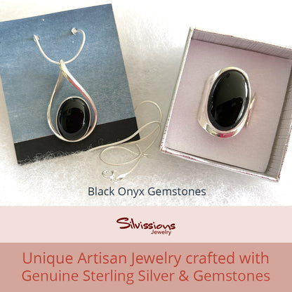 gemstone-ring-gemstone-pendant-black-onyx-gemstones-sterling-silver-silvissions-jewelry.com