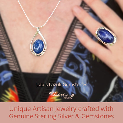 gemstone-ring-gemstones-pendant-lapis-lazulil-gemstone-sterling-silver-silvissions-jewelry.com