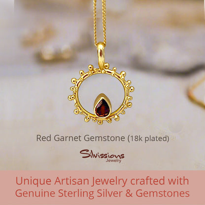 gold-plated-necklace-pendant-red-garnet-18k-silvissions-jewelry.com