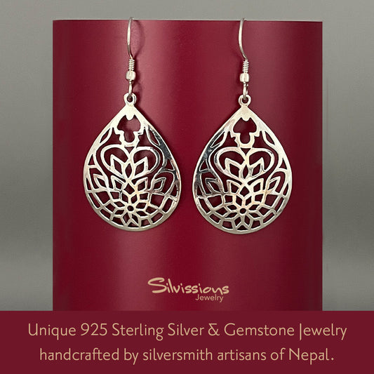 Silver Dangle Earrings - The Peoples Tree