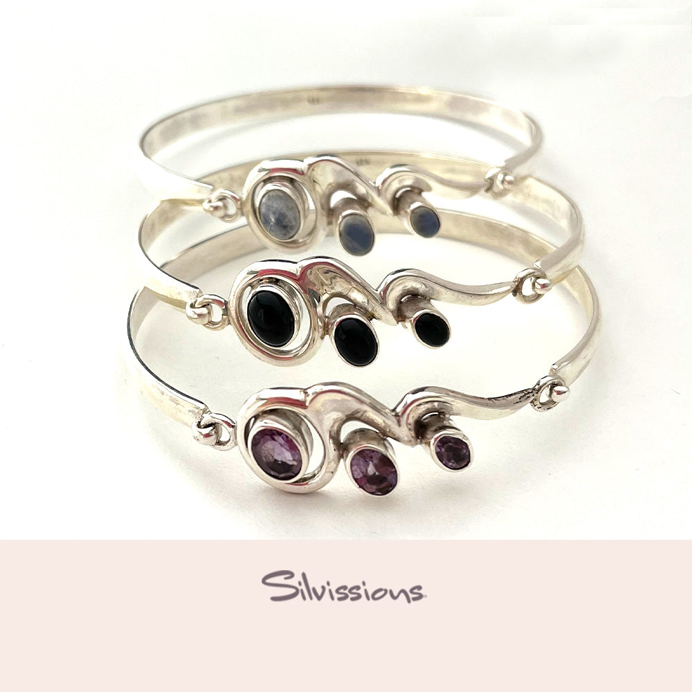 sterling-silver-bracelets-for-women-amethys-bracelet-black-gemstone-moonstone-silvissions-jewelry.com