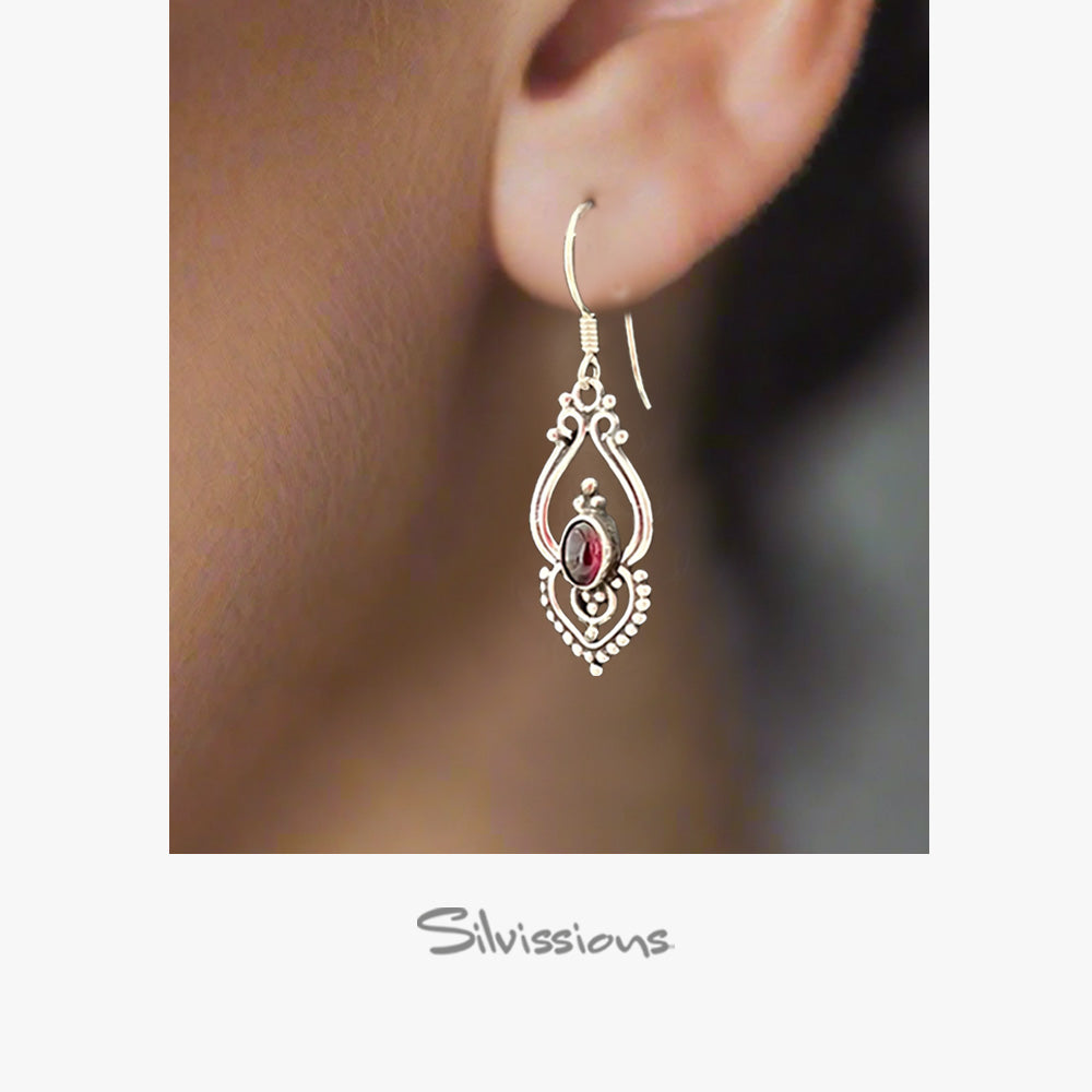 sterling-silver-dangle-earrings-for-women-red-garnet-gemstone-E-15