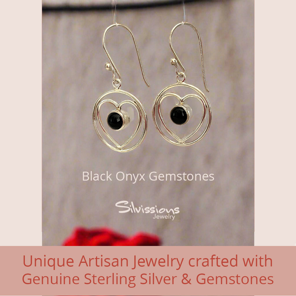 sterling-silver-dangle-earrings-hearts-black-onyx-gemstones-silvissions-jewelry.com-E-18