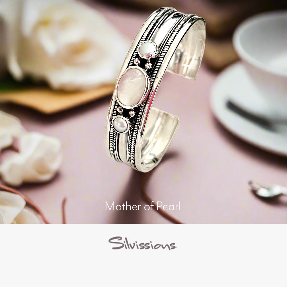 sterling-silver-gemstone-bangle-bracelet-mother-of-pearl-silvissions-jewelry.com-B-16-height-1000-width-1000
