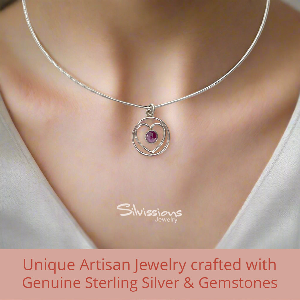 sterling-silver-heart-pendant-necklace-amethyst-gemstone-silvissions-jewelry.com