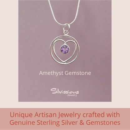 sterling-silver-heart-pendant-necklace-amethyst-gemstone-silvissions-jewelry.com