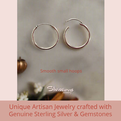 sterling-silver-hoop-earrings-for-women-small-silvissions-jewelry.com-smooth