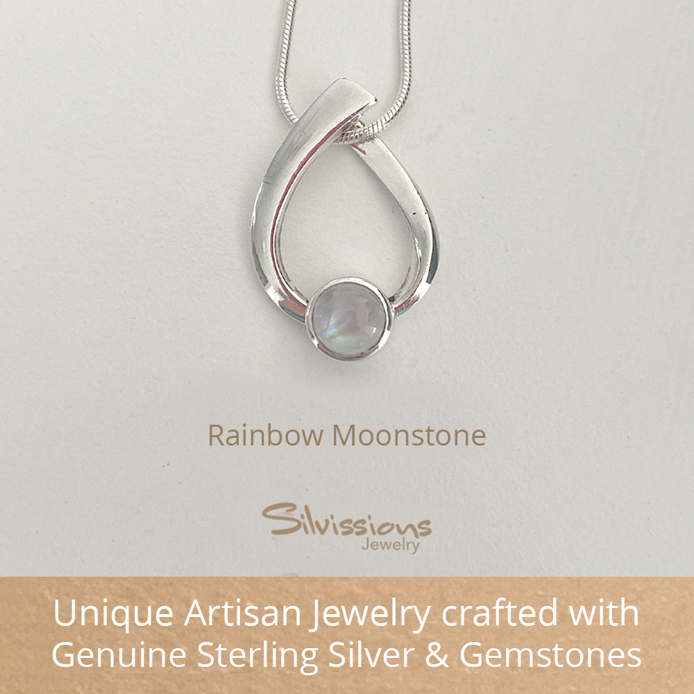 sterling-silver-necklaces-rainbow-mooonstone-gemstones-round-silvissions-jewelry.com