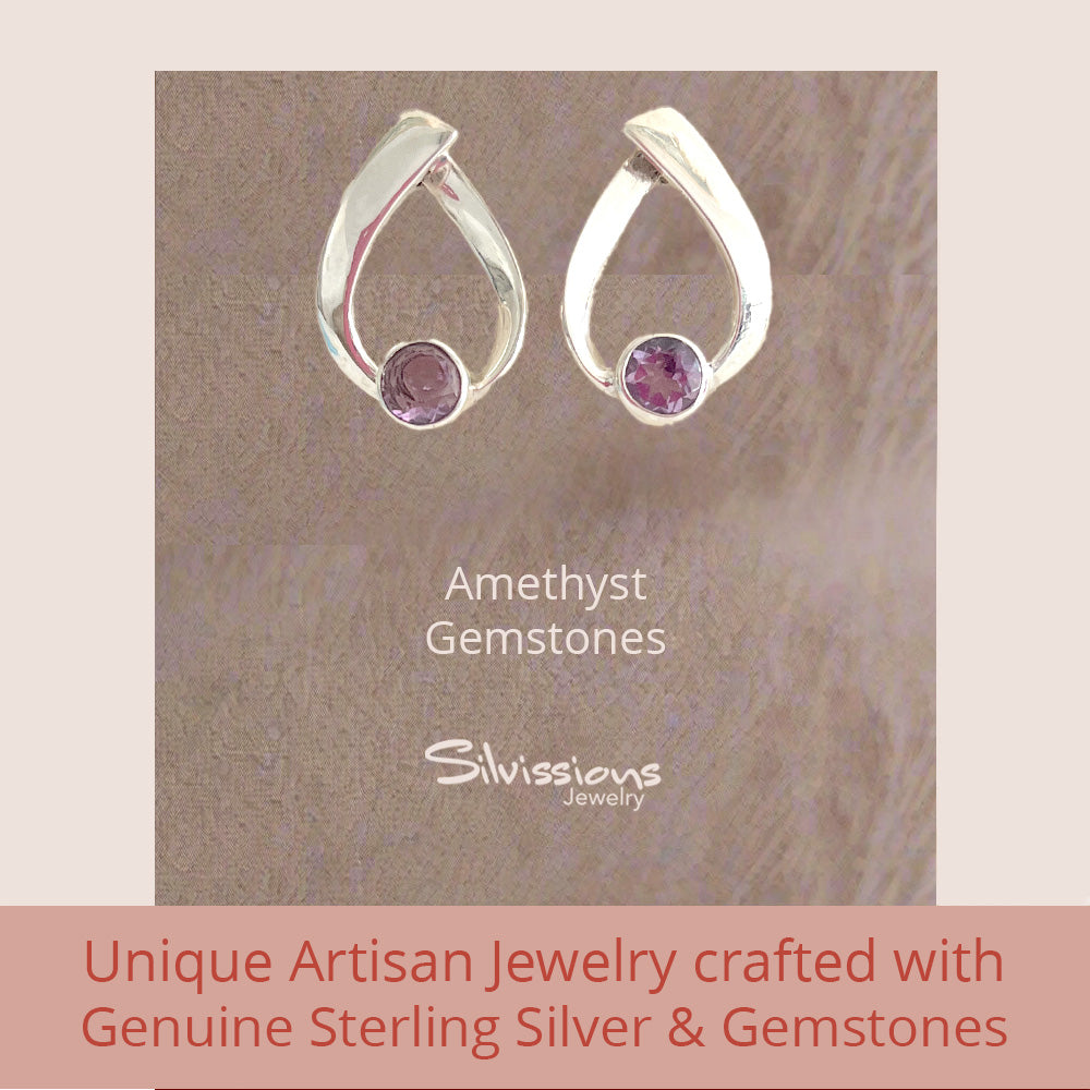 sterling-silver-stud-earrings-amethyst-gemstones-silvissions-jewelry.com