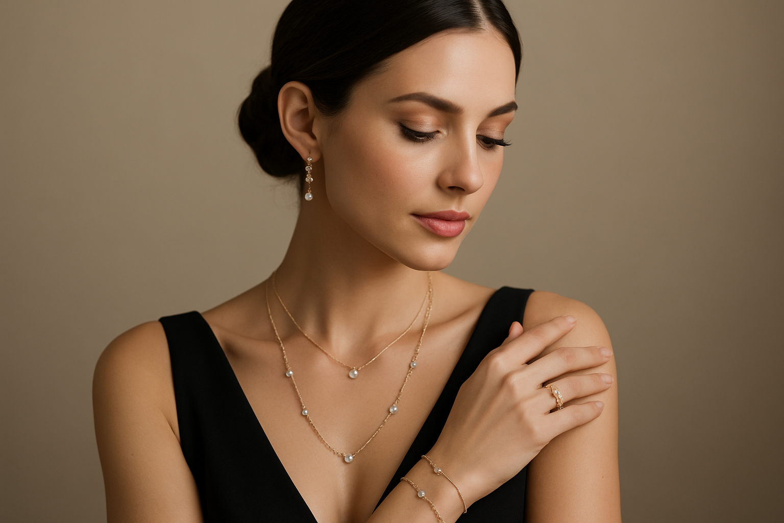 woman wearing jewelry